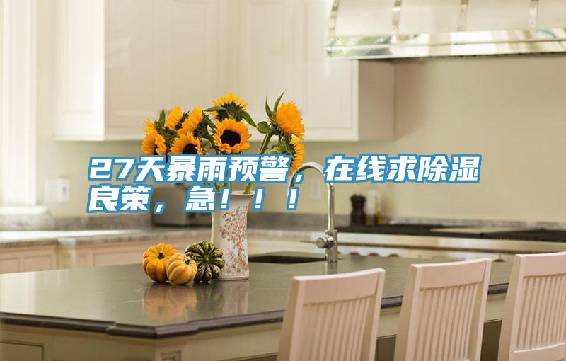 27天暴雨預(yù)警，在線求除濕良策，急！??！