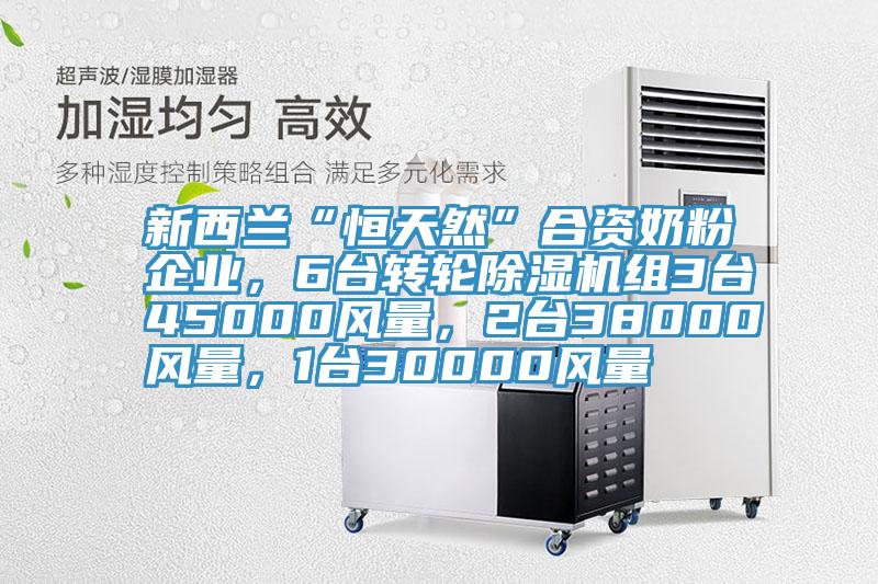 新西蘭“恒天然”合資奶粉企業(yè)，6臺轉(zhuǎn)輪除濕機(jī)組3臺45000風(fēng)量，2臺38000風(fēng)量，1臺30000風(fēng)量