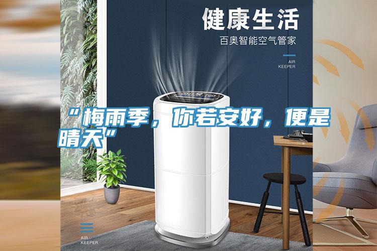 “梅雨季，你若安好，便是晴天”