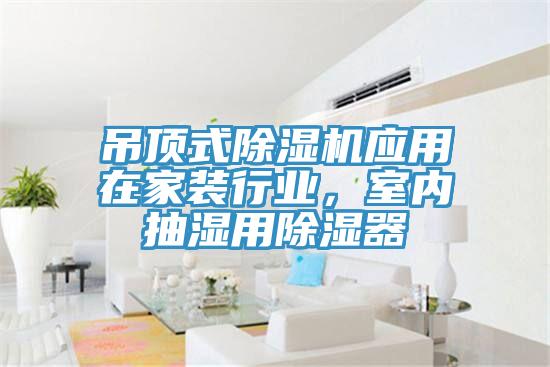 吊頂式除濕機應(yīng)用在家裝行業(yè)，室內(nèi)抽濕用除濕器