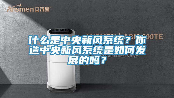 什么是中央新風(fēng)系統(tǒng)？你造中央新風(fēng)系統(tǒng)是如何發(fā)展的嗎？