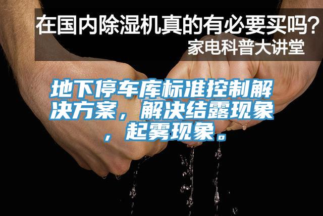 地下停車(chē)庫(kù)標(biāo)準(zhǔn)控制解決方案，解決結(jié)露現(xiàn)象，起霧現(xiàn)象。
