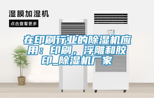 在印刷行業(yè)的除濕機(jī)應(yīng)用：印刷，浮雕和膠印_除濕機(jī)廠家