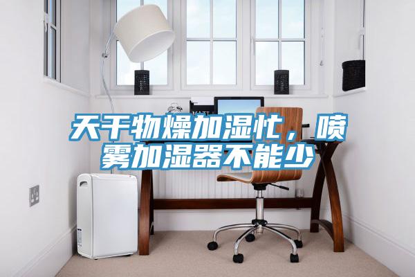 天干物燥加濕忙，噴霧加濕器不能少