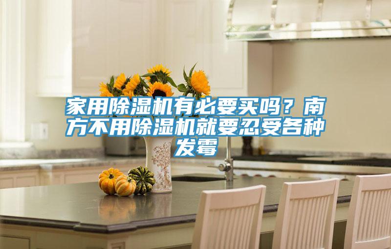 家用除濕機(jī)有必要買(mǎi)嗎？南方不用除濕機(jī)就要忍受各種發(fā)霉