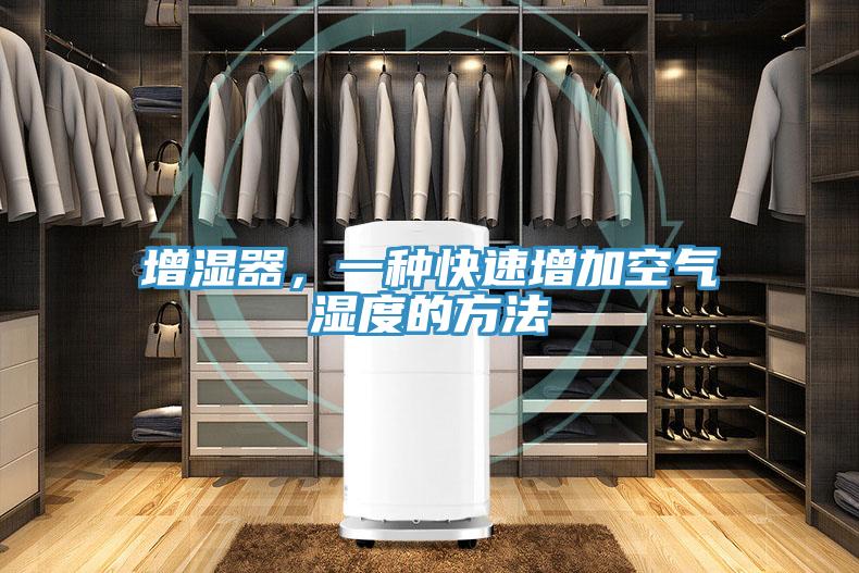 增濕器，一種快速增加空氣濕度的方法