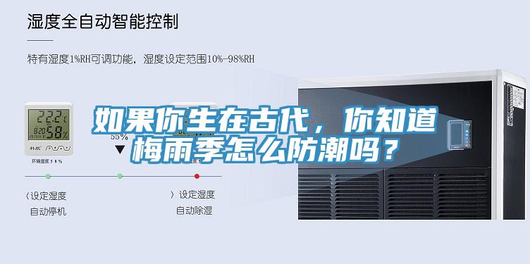 如果你生在古代，你知道梅雨季怎么防潮嗎？