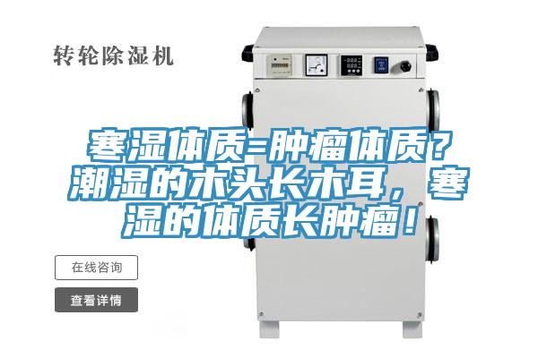 寒濕體質(zhì)=腫瘤體質(zhì)？潮濕的木頭長(zhǎng)木耳，寒濕的體質(zhì)長(zhǎng)腫瘤！