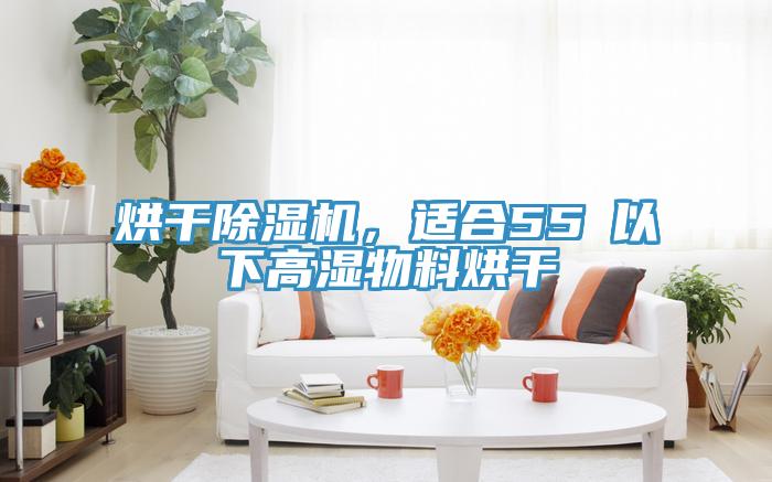 烘干除濕機，適合55℃以下高濕物料烘干