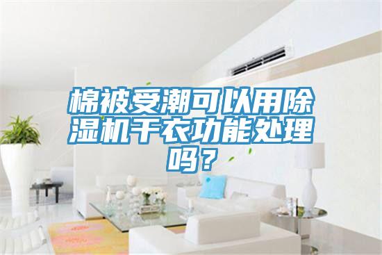 棉被受潮可以用除濕機(jī)干衣功能處理嗎？