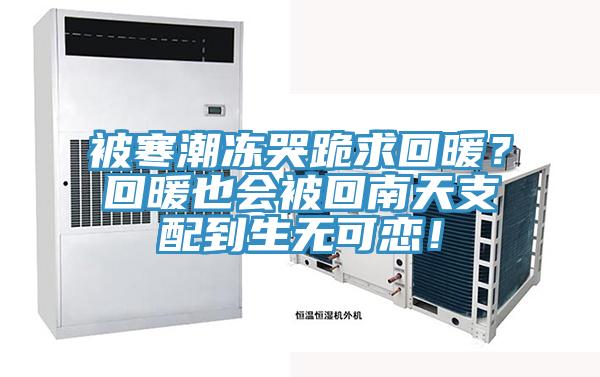 被寒潮凍哭跪求回暖？回暖也會(huì)被回南天支配到生無(wú)可戀！