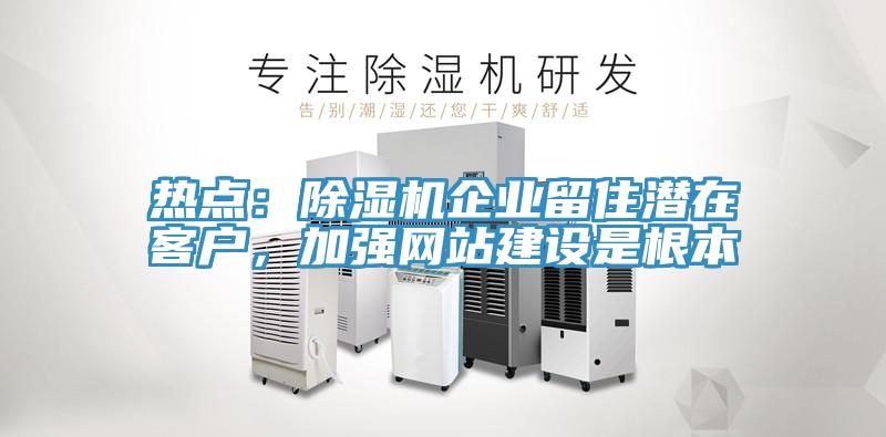 熱點(diǎn)：除濕機(jī)企業(yè)留住潛在客戶，加強(qiáng)網(wǎng)站建設(shè)是根本