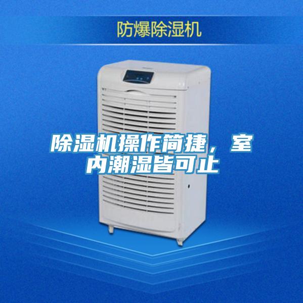 除濕機操作簡捷，室內(nèi)潮濕皆可止
