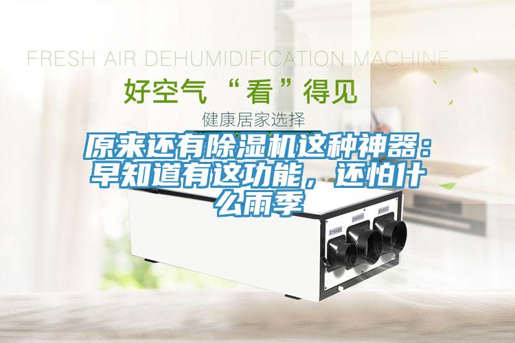 原來還有除濕機(jī)這種神器：早知道有這功能，還怕什么雨季