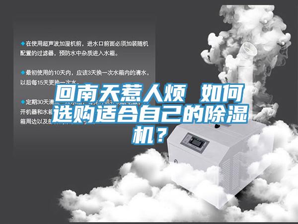 回南天惹人煩 如何選購(gòu)適合自己的除濕機(jī)？