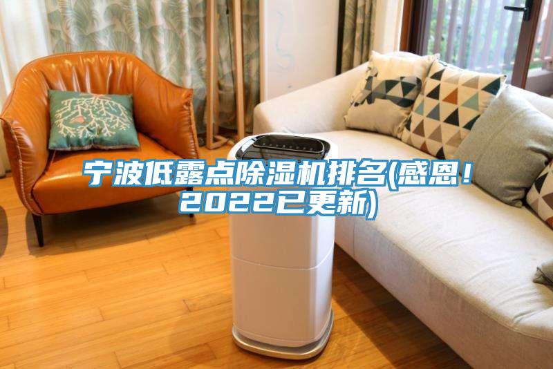 寧波低露點(diǎn)除濕機(jī)排名(感恩！2022已更新)
