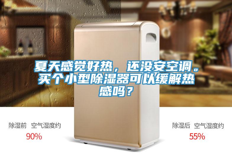 夏天感覺好熱，還沒安空調。買個小型除濕器可以緩解熱感嗎？