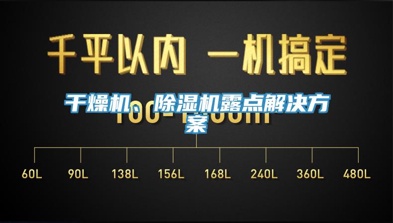 干燥機(jī)、除濕機(jī)露點(diǎn)解決方案