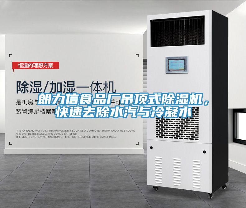 朗力信食品廠吊頂式除濕機(jī)，快速去除水汽與冷凝水