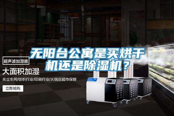 無陽臺公寓是買烘干機還是除濕機？