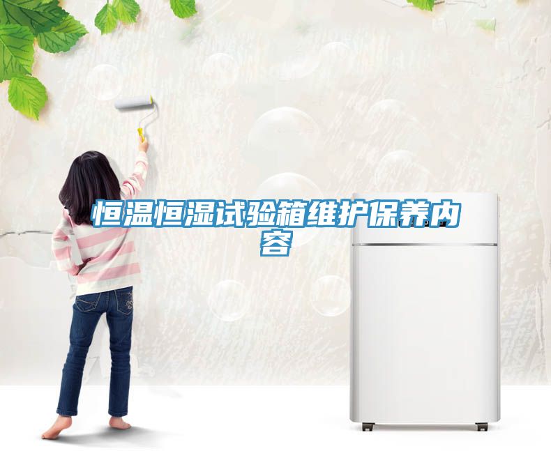 恒溫恒濕試驗箱維護保養(yǎng)內容