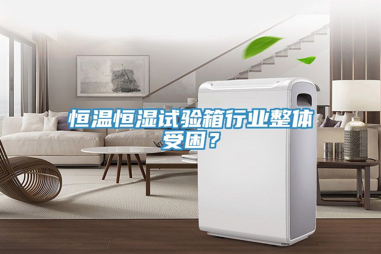 恒溫恒濕試驗箱行業(yè)整體受困？