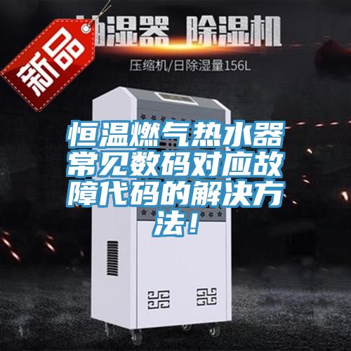 恒溫燃?xì)鉄崴鞒Ｒ姅?shù)碼對應(yīng)故障代碼的解決方法！