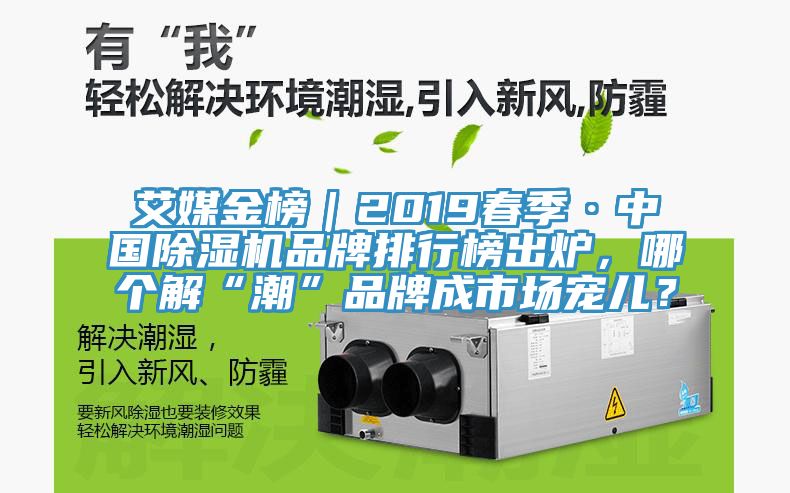 艾媒金榜｜2019春季·中國除濕機(jī)品牌排行榜出爐，哪個解“潮”品牌成市場寵兒？