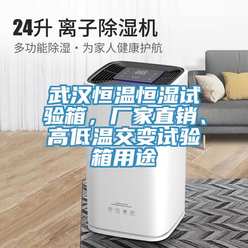 武漢恒溫恒濕試驗箱，廠家直銷、高低溫交變試驗箱用途