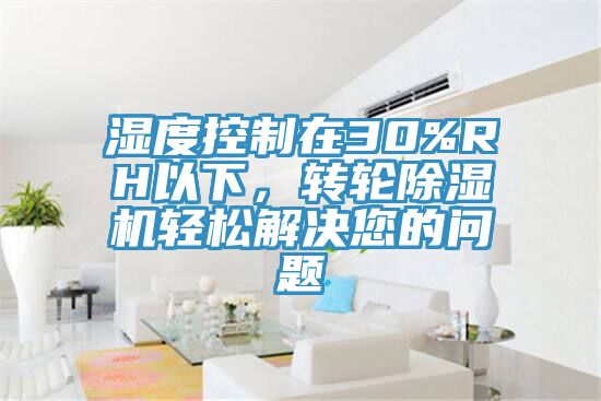 濕度控制在30%RH以下，轉(zhuǎn)輪除濕機輕松解決您的問題