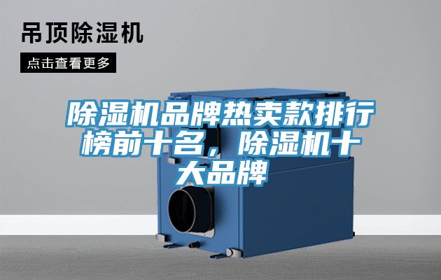 除濕機品牌熱賣款排行榜前十名，除濕機十大品牌