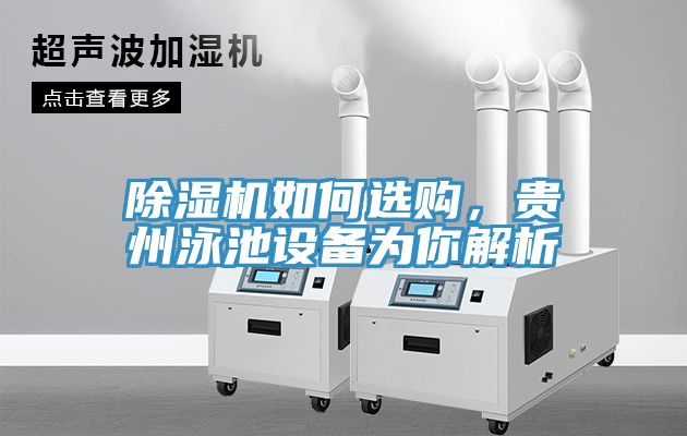 除濕機如何選購，貴州泳池設備為你解析