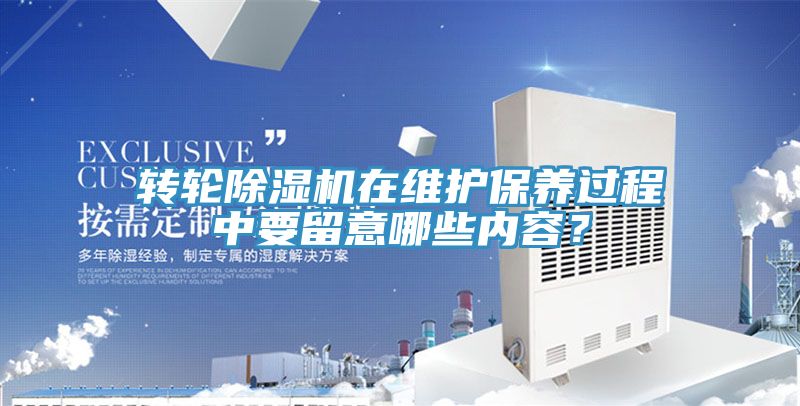 轉(zhuǎn)輪除濕機(jī)在維護(hù)保養(yǎng)過程中要留意哪些內(nèi)容？